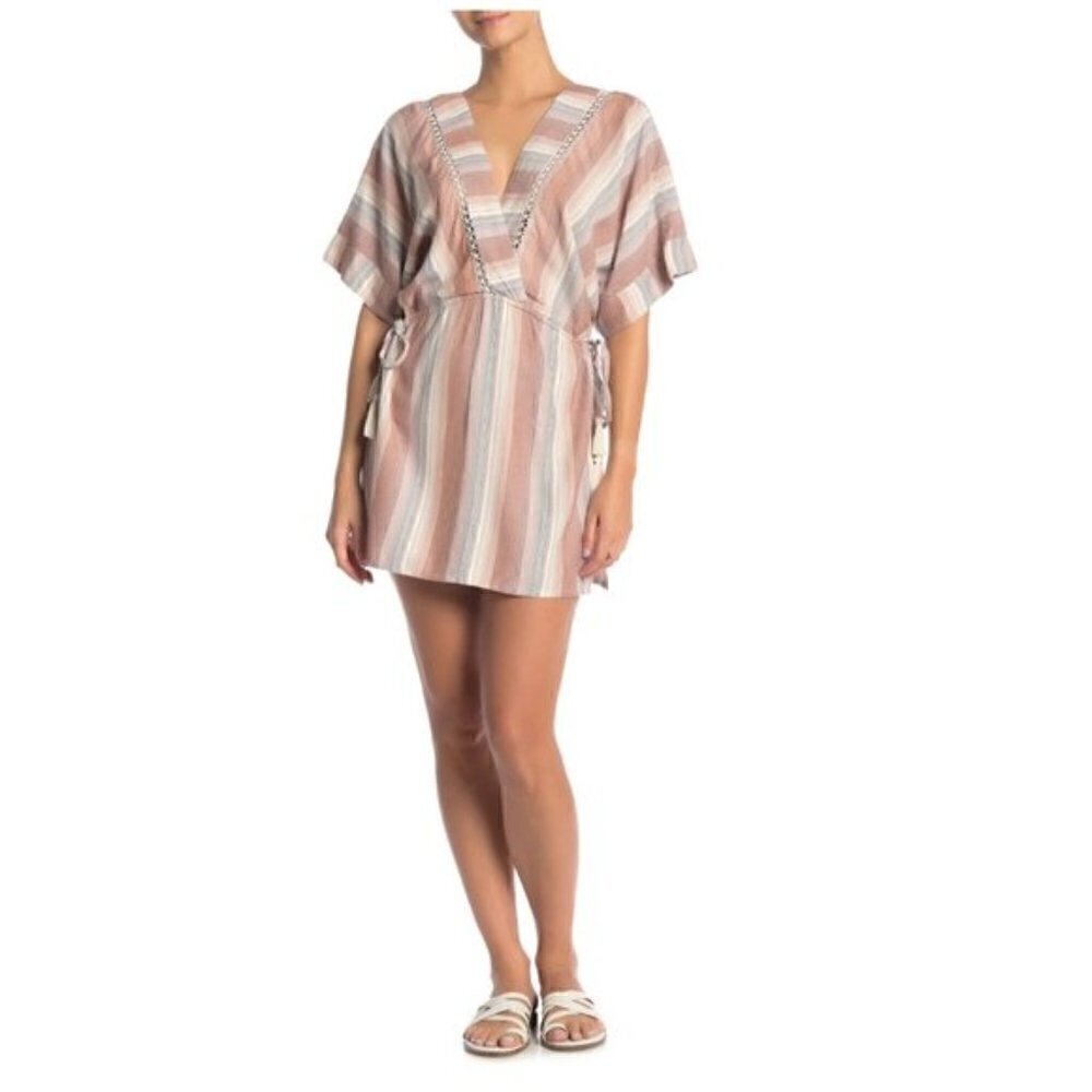 NWT LSpace Teresa Striped Swim Cover Up Dress XS